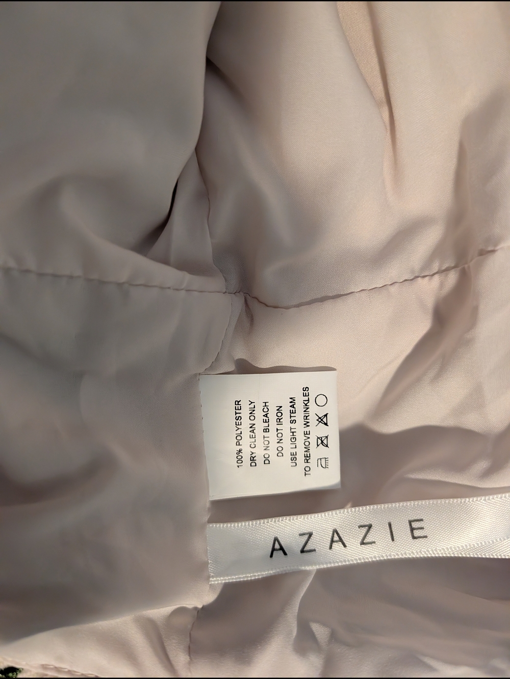 NWT Azazie Evangeline Junior Formal Dress Blush Garden Floral Custom Fits 4/6 - Picture 11 of 15